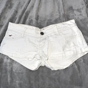 Hollister Denim Shorts - White - size 24